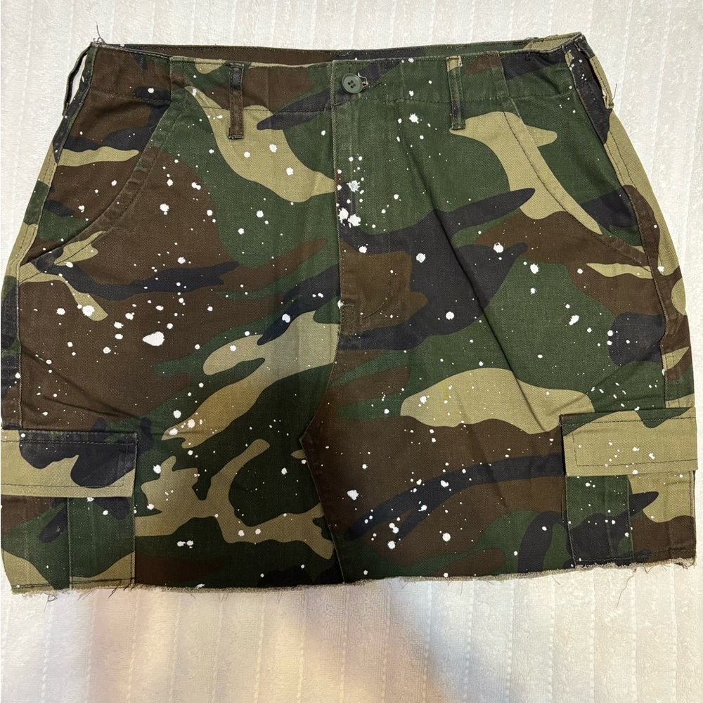 Fashion nova camo cargo skirt